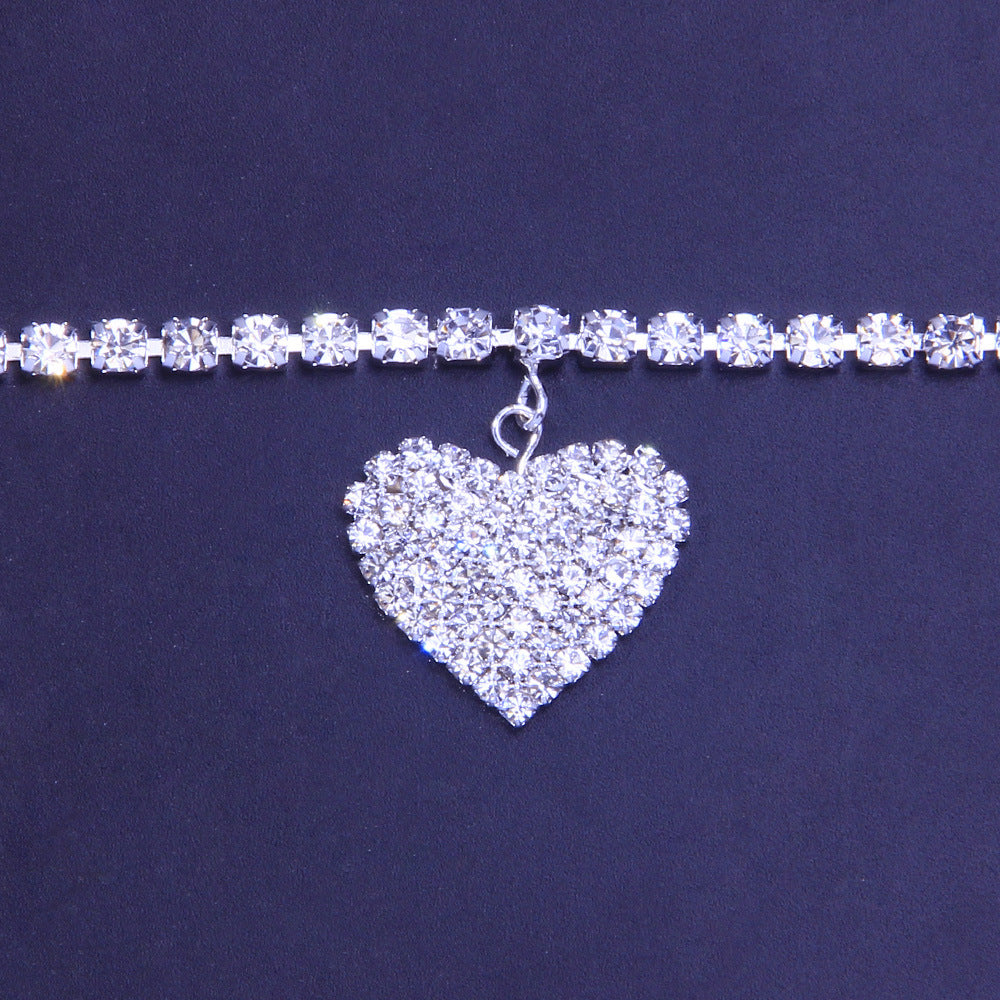 Heart-Shaped Anklet bracelet
