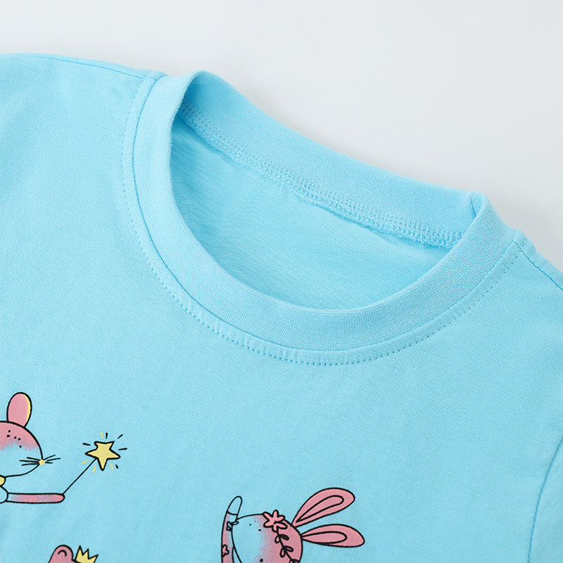 Girls' Short Sleeve T-Shirt Pullover