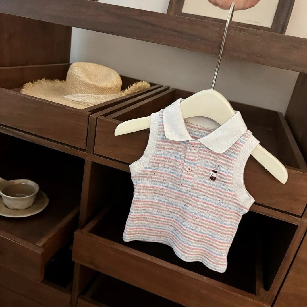 Vest Cheongsam Jeans Set for Girls Outfit