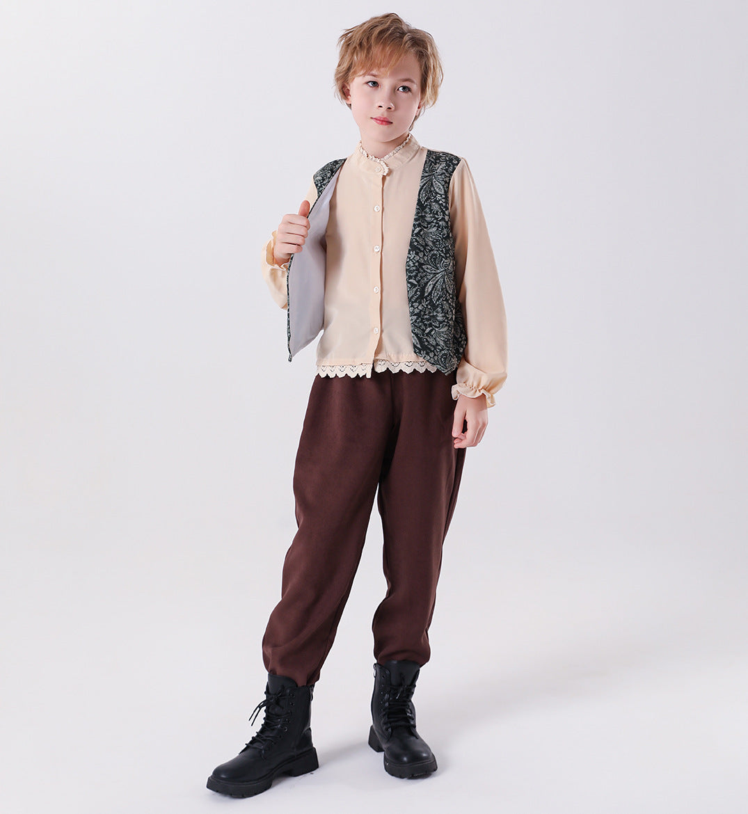 Halloween Children's Medieval Costume Cosplay Outfit for Boys and Girls