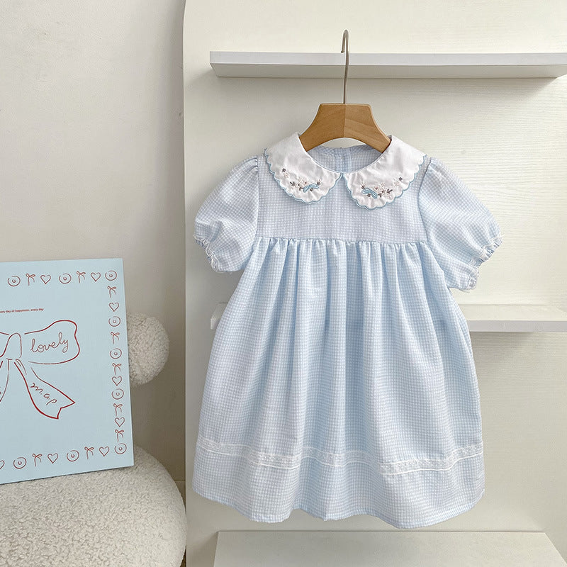 Children's stylish embroidered princess dress for girls