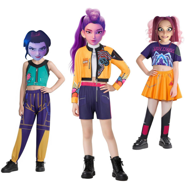 Demon Hunters Halloween Costume Cosplay Hero Outfit for Girls