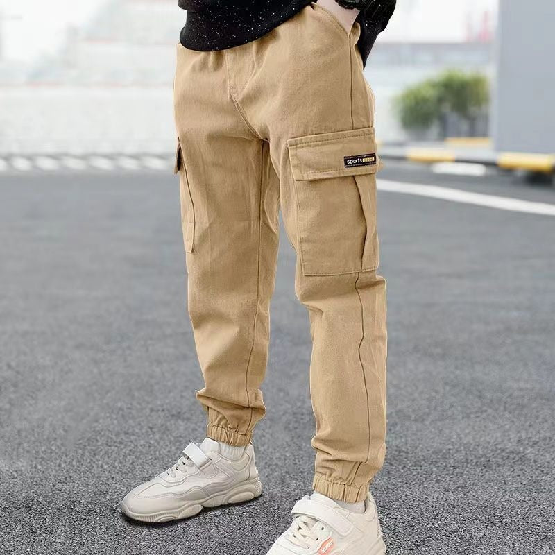 Pure cotton boys' pants,