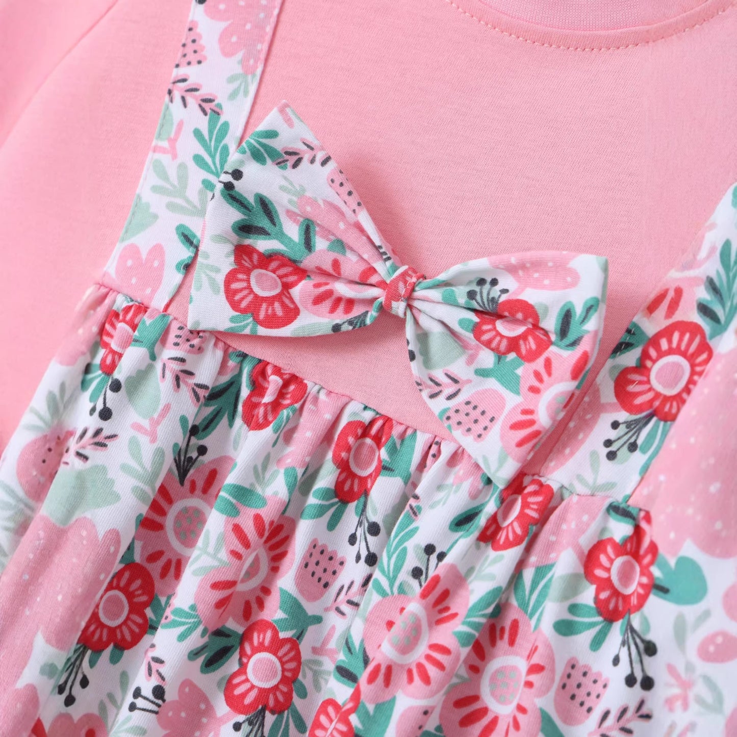 Girls' Dress Cartoon Bow Kids Dress Princess Dress