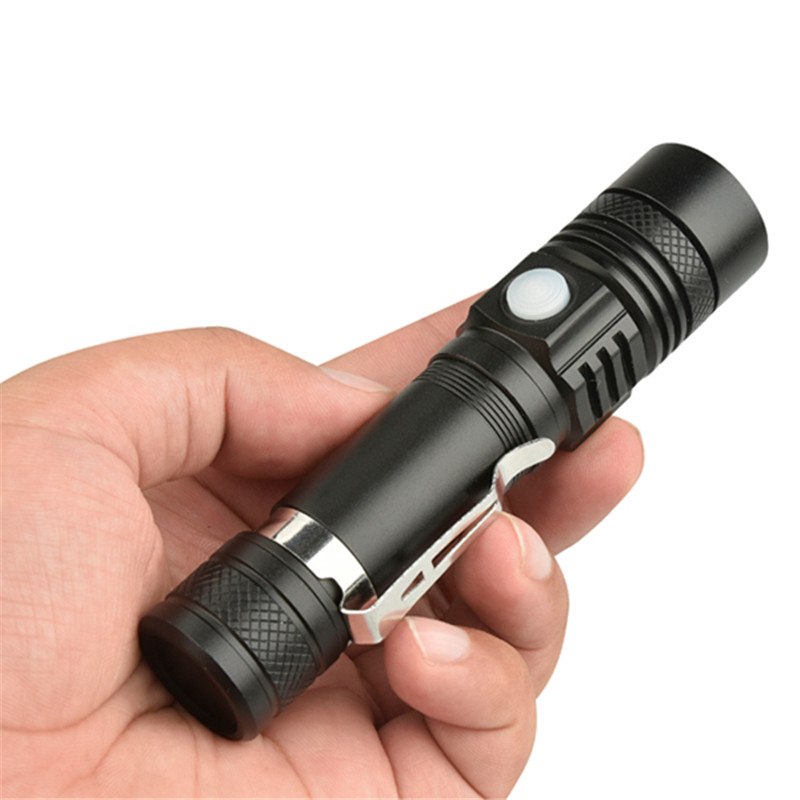 Rechargeable High-Intensity Flashlight with Zoom T6