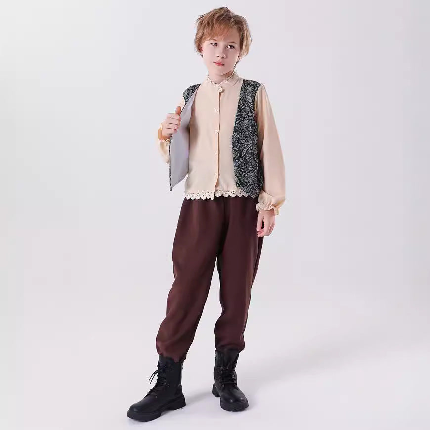 Halloween Children's Medieval  Costume Cosplay Outfit for Boys and Girls