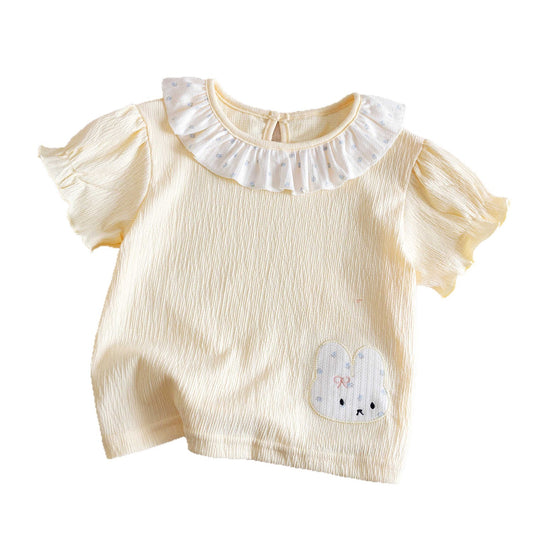 Girls' short sleeved T-shirt
