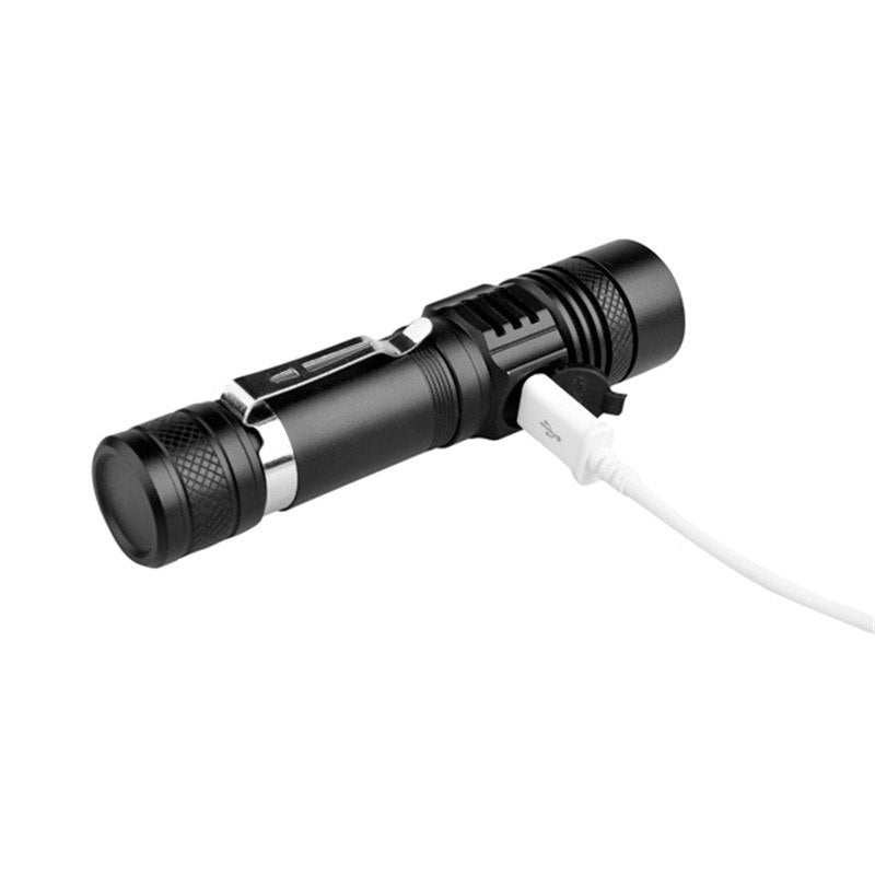 Rechargeable High-Intensity Flashlight with Zoom T6