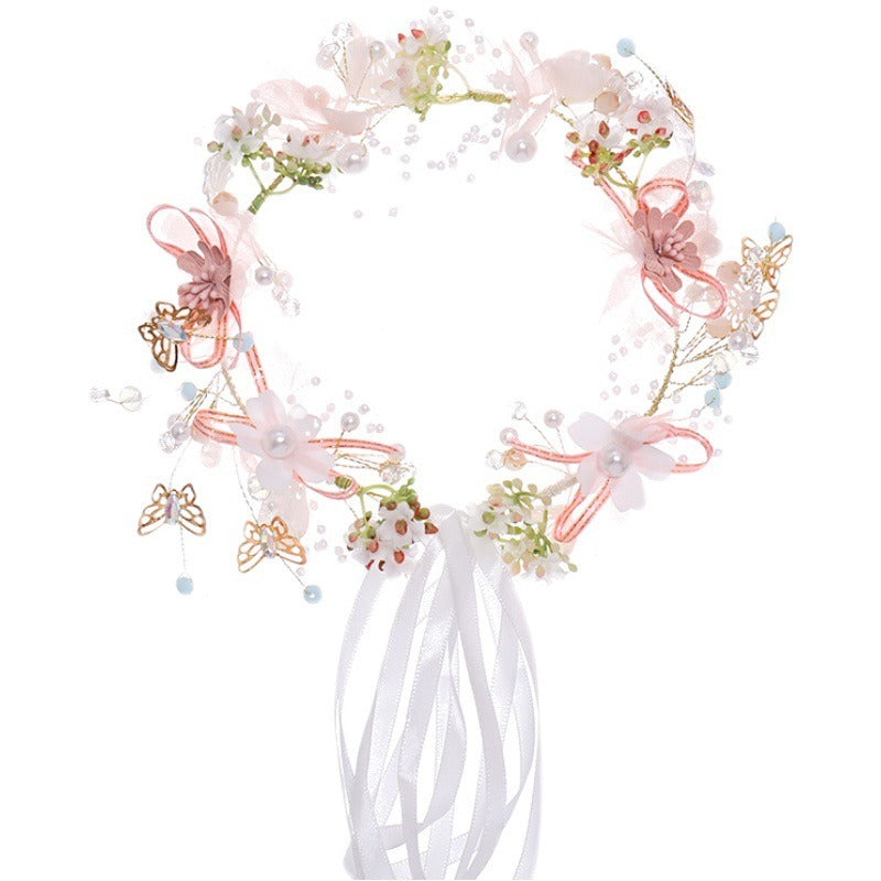 Flower Boy Headwear Korean Edition Super Immortal Princess Wreath Girls Head Flower Performance Photo With Childrens Jewelry