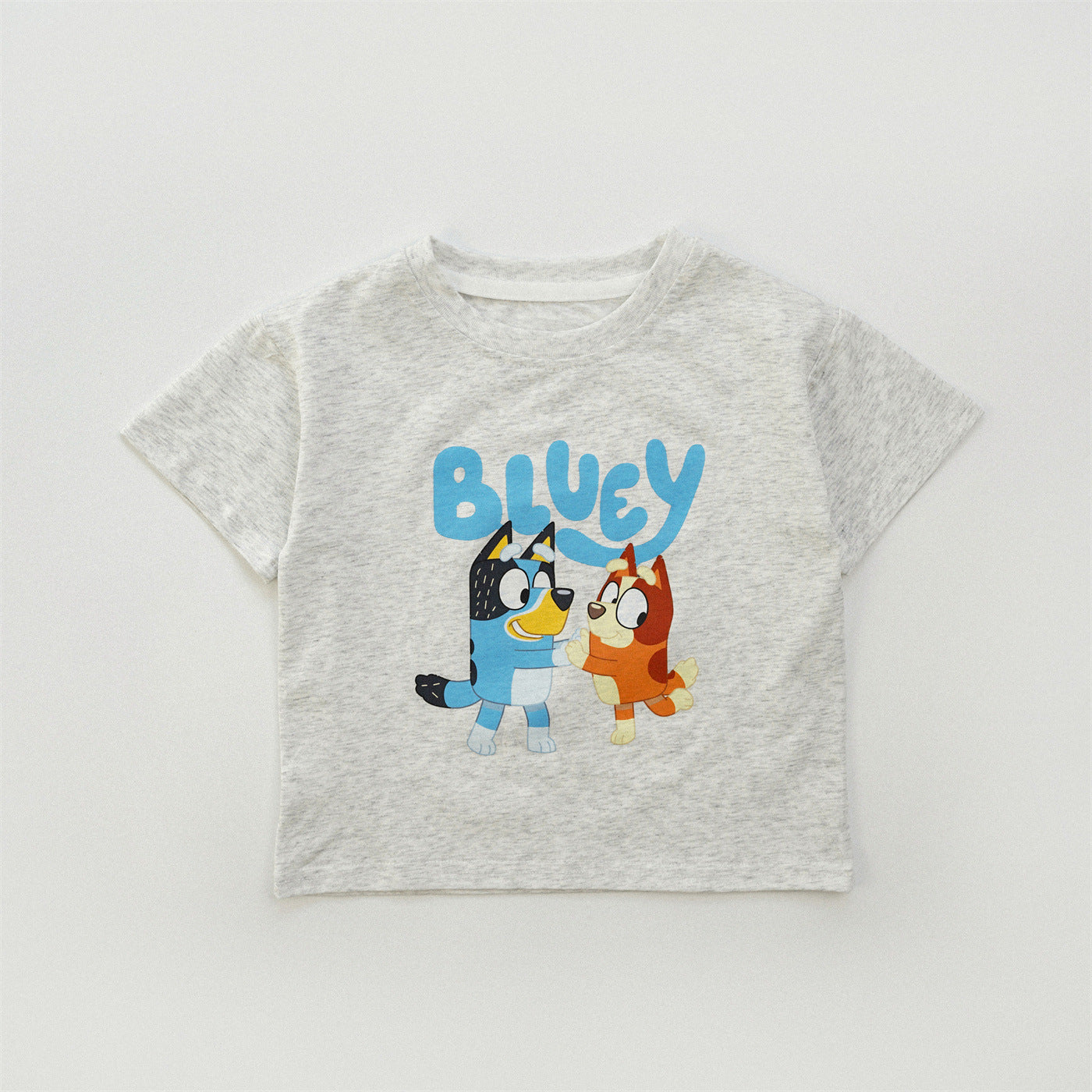 Cartoon printed girls' short sleeves