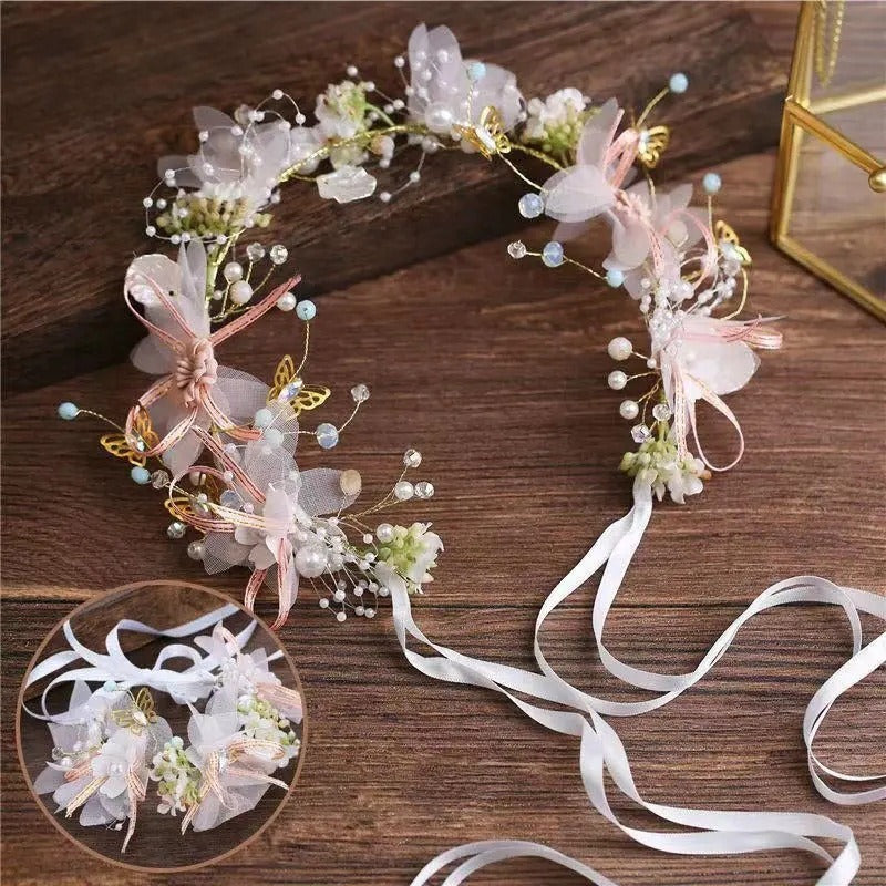 Flower Boy Headwear Korean Edition Super Immortal Princess Wreath Girls Head Flower Performance Photo With Childrens Jewelry