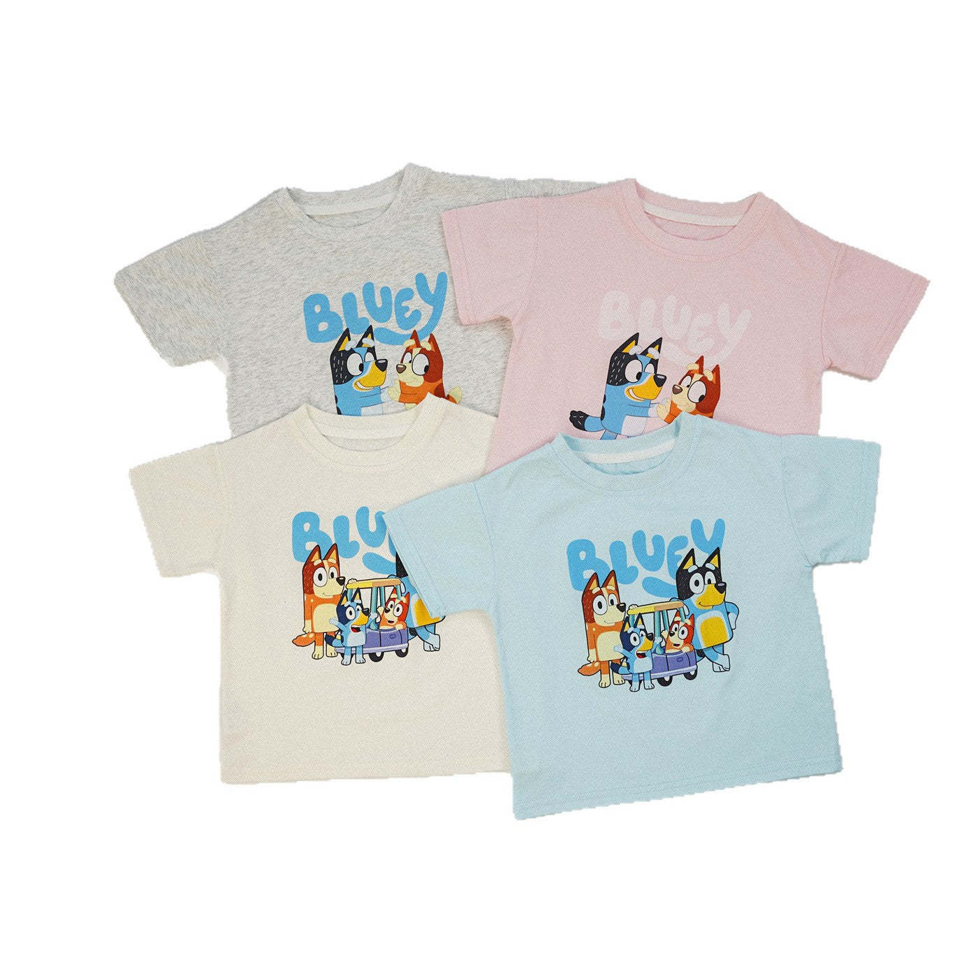 Cartoon printed girls' short sleeves
