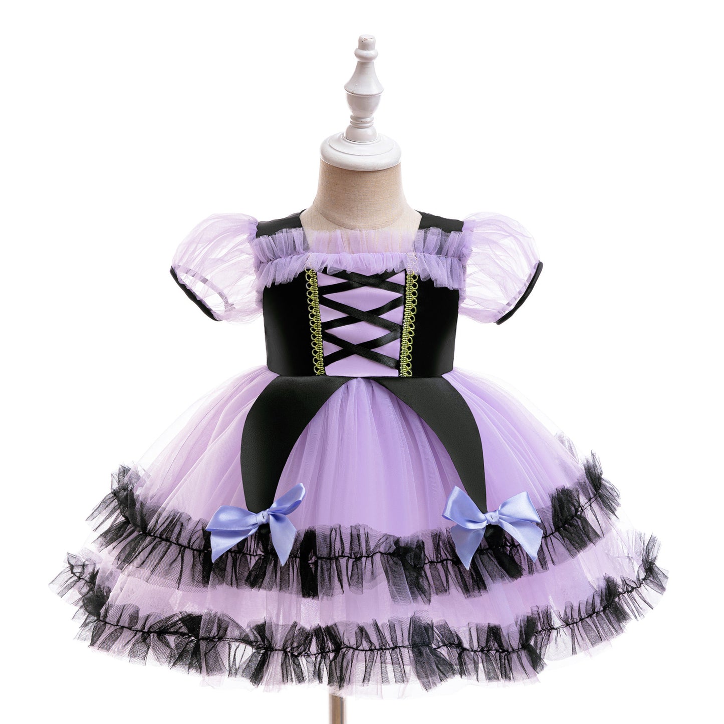 Halloween princess dress for girls, formal evening gown birthday performance dress
