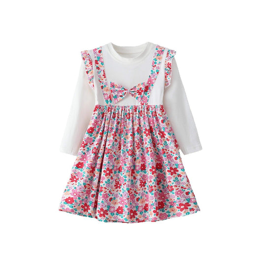 Girls Bow Dress Style Cute Children's Clothing