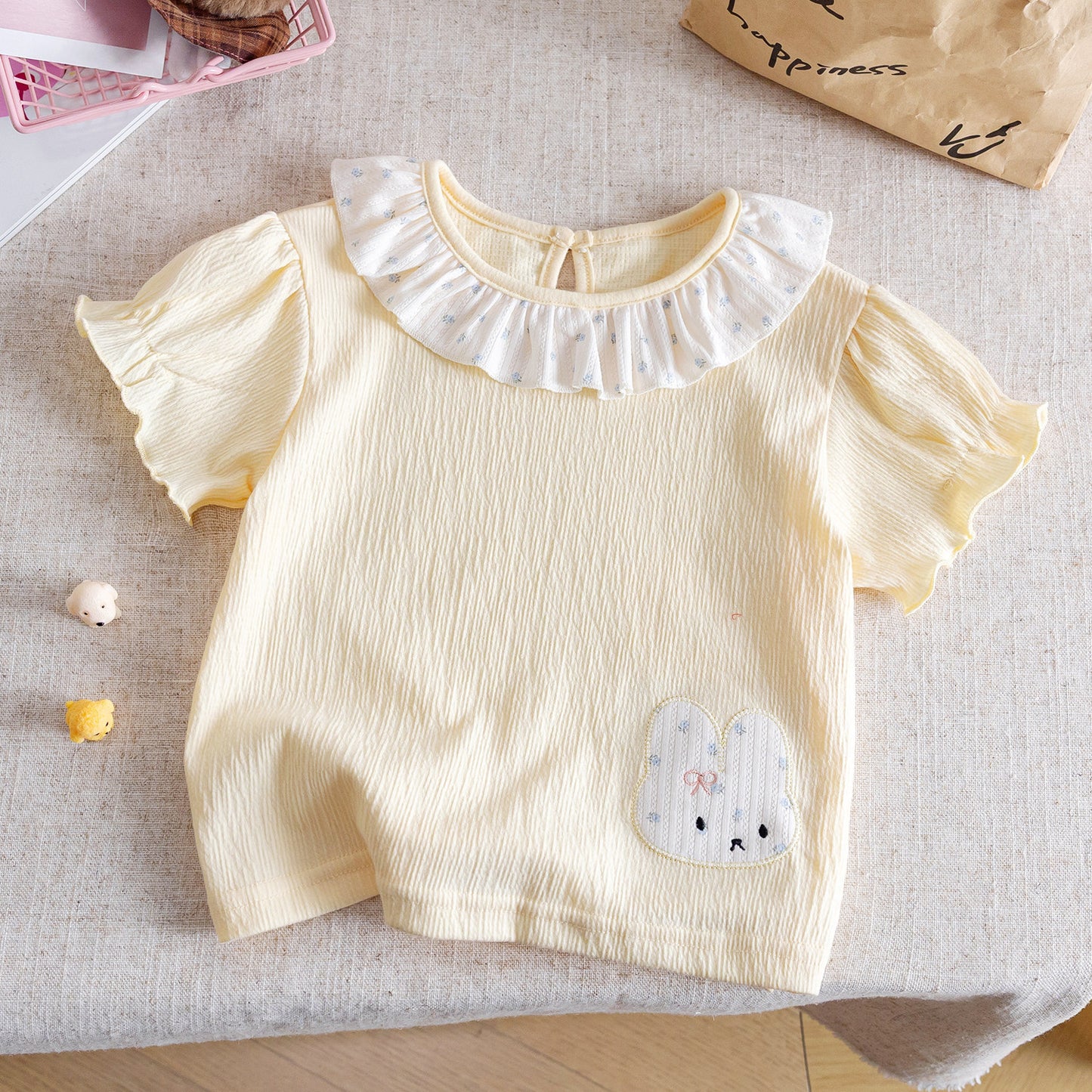 Girls' short sleeved T-shirt