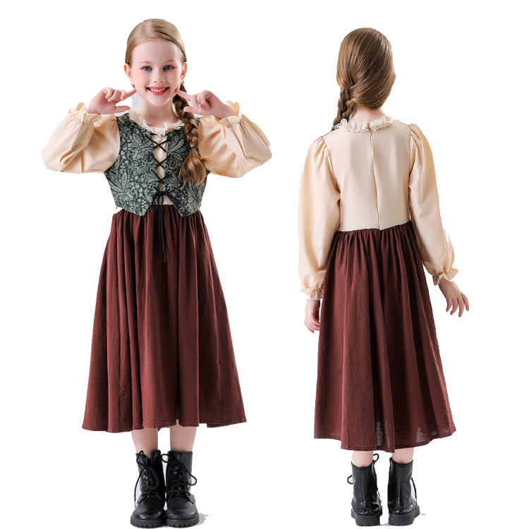 Halloween Children's Medieval  Costume Cosplay Outfit for Boys and Girls