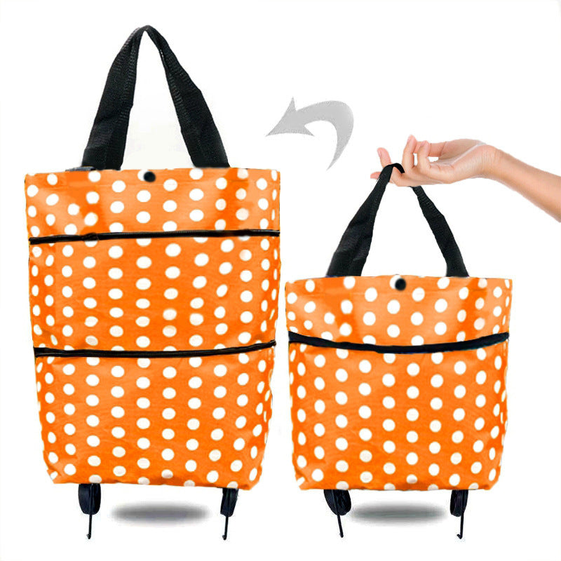 Portable Foldable Shopping Cart with Wheels