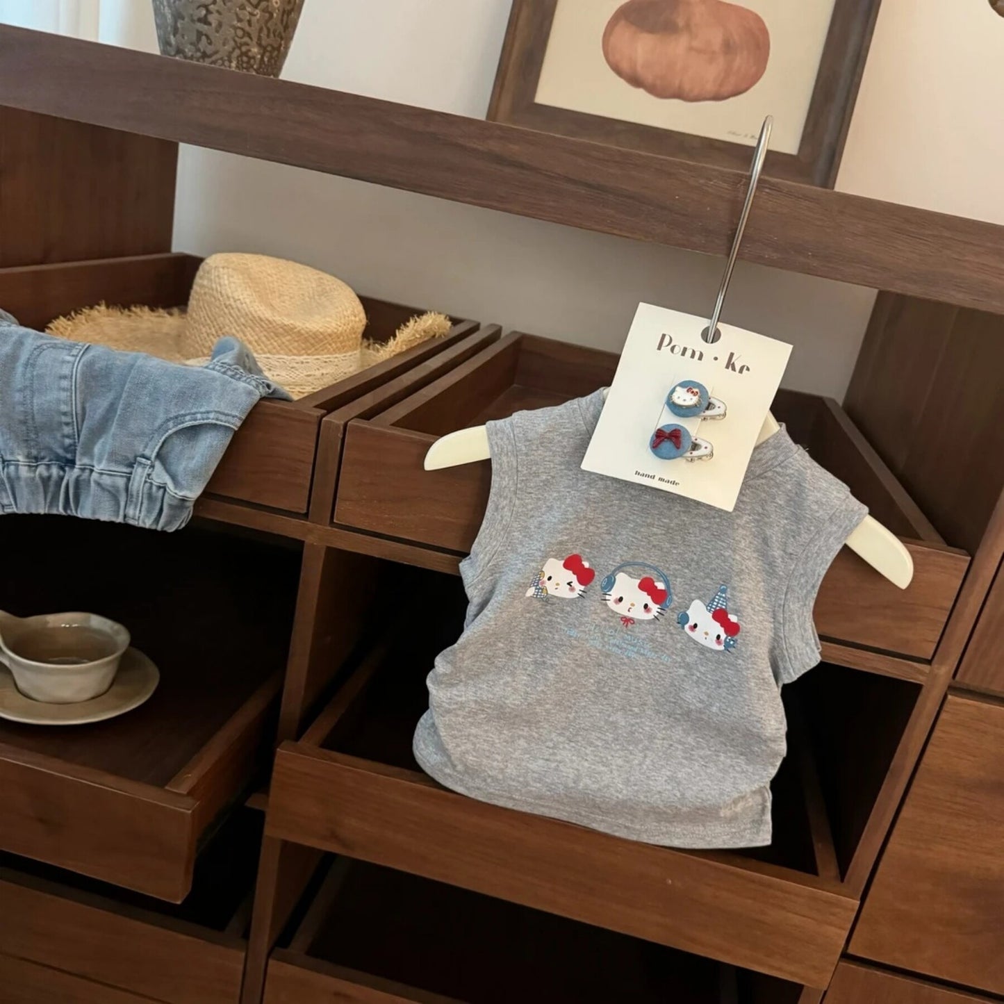 Dress with Denim Mermaid Skirt Set for Girls Outfit