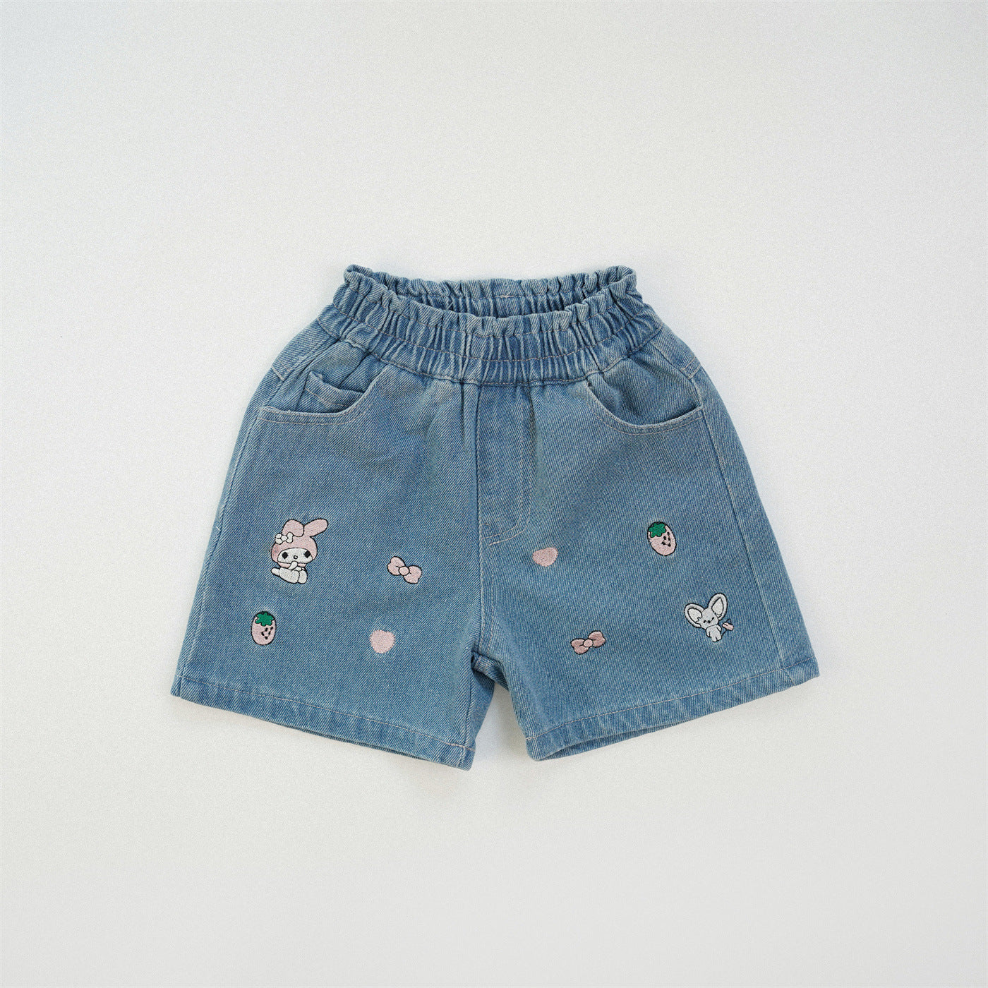 Girls' denim shorts