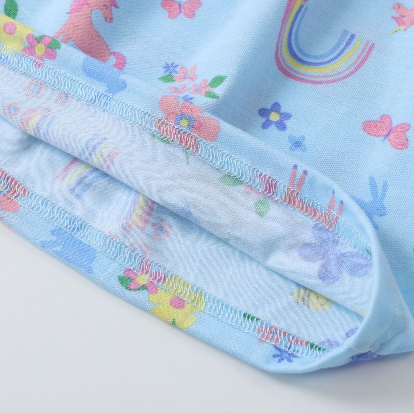 Cute Unicorn Print Long Sleeve Dress for Girls
