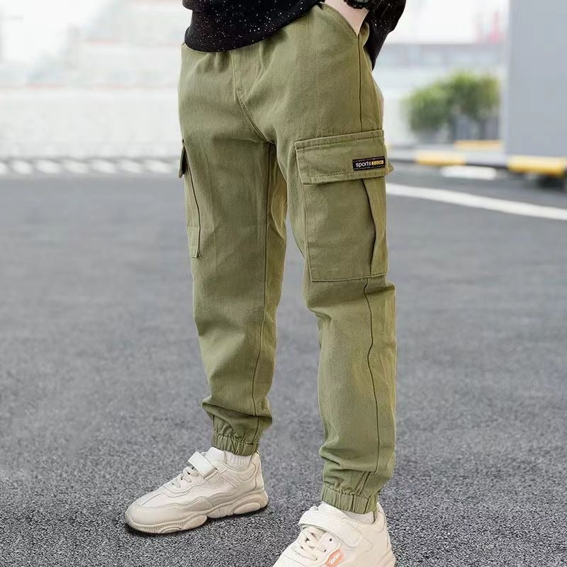 Pure cotton boys' pants,