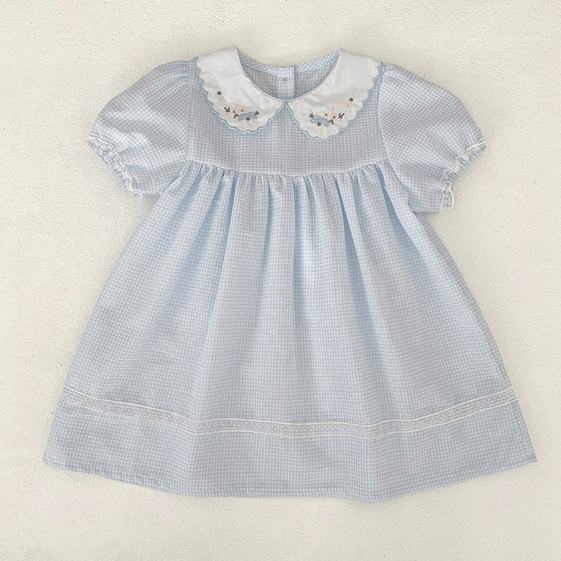 Children's stylish embroidered princess dress for girls