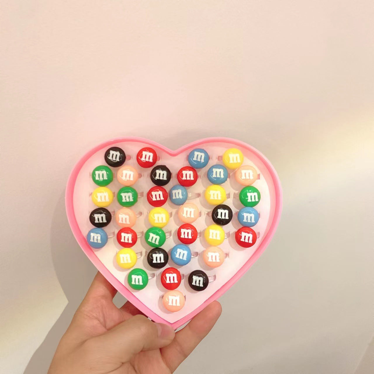 Children's Ring Jewelry Set Korean Cartoon Toy Ring Lovely Princess Girl Gift Resin Ring