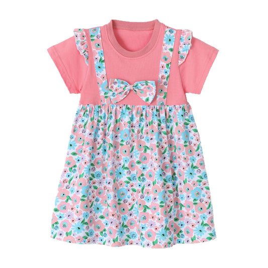 Style Girls' Dress with Bow Lace, Princess Dress