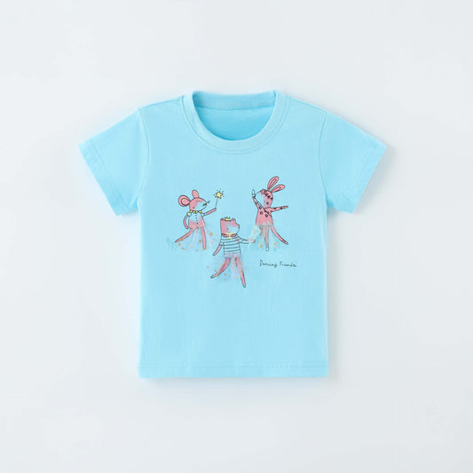 Girls' Short Sleeve T-Shirt Pullover