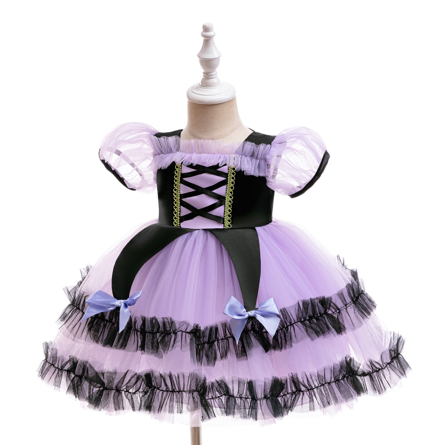 Halloween princess dress for girls, formal evening gown birthday performance dress