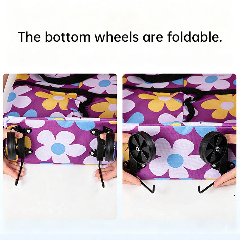 Portable Foldable Shopping Cart with Wheels