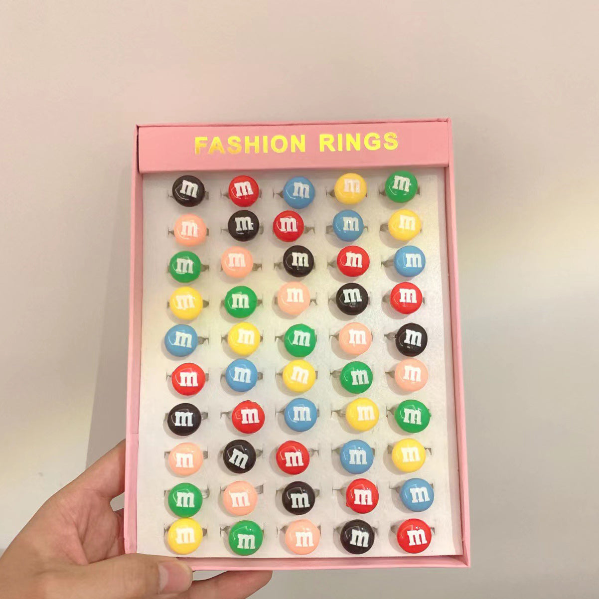 Children's Ring Jewelry Set Korean Cartoon Toy Ring Lovely Princess Girl Gift Resin Ring