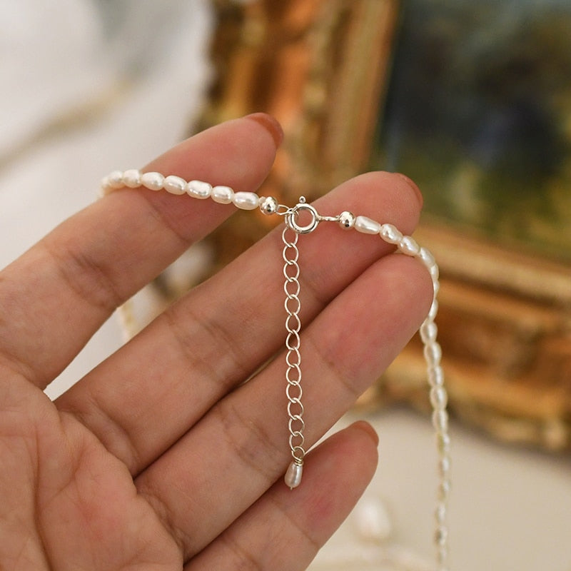 Freshwater Pearl Necklace 925 Sterling Silver