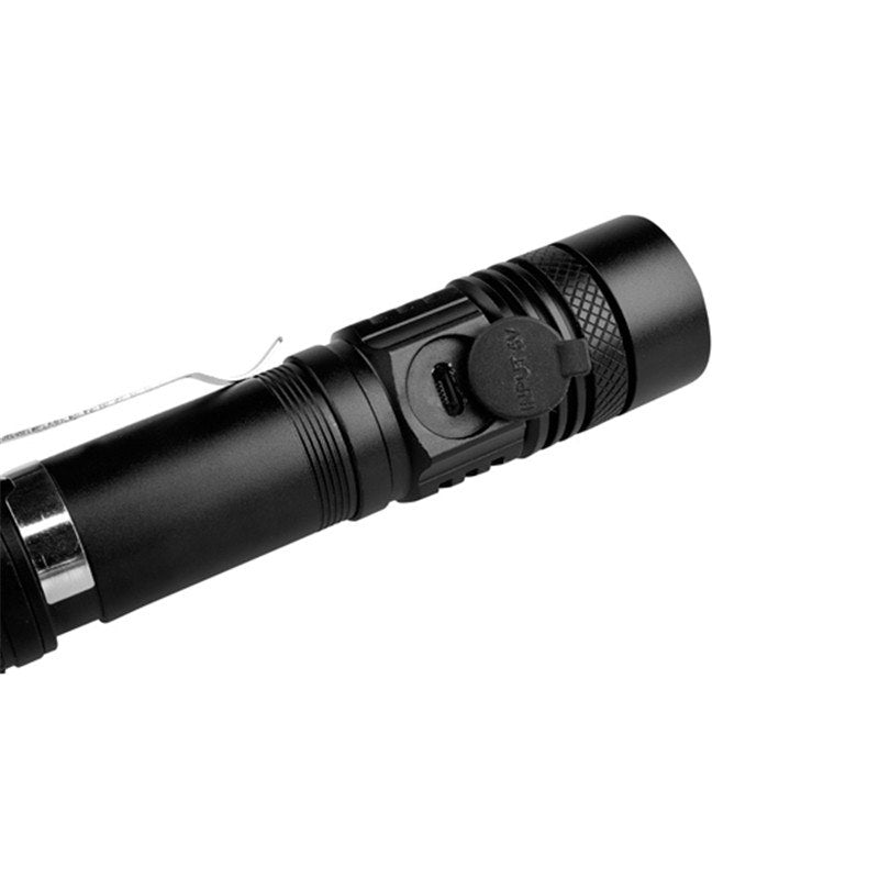 Rechargeable High-Intensity Flashlight with Zoom T6