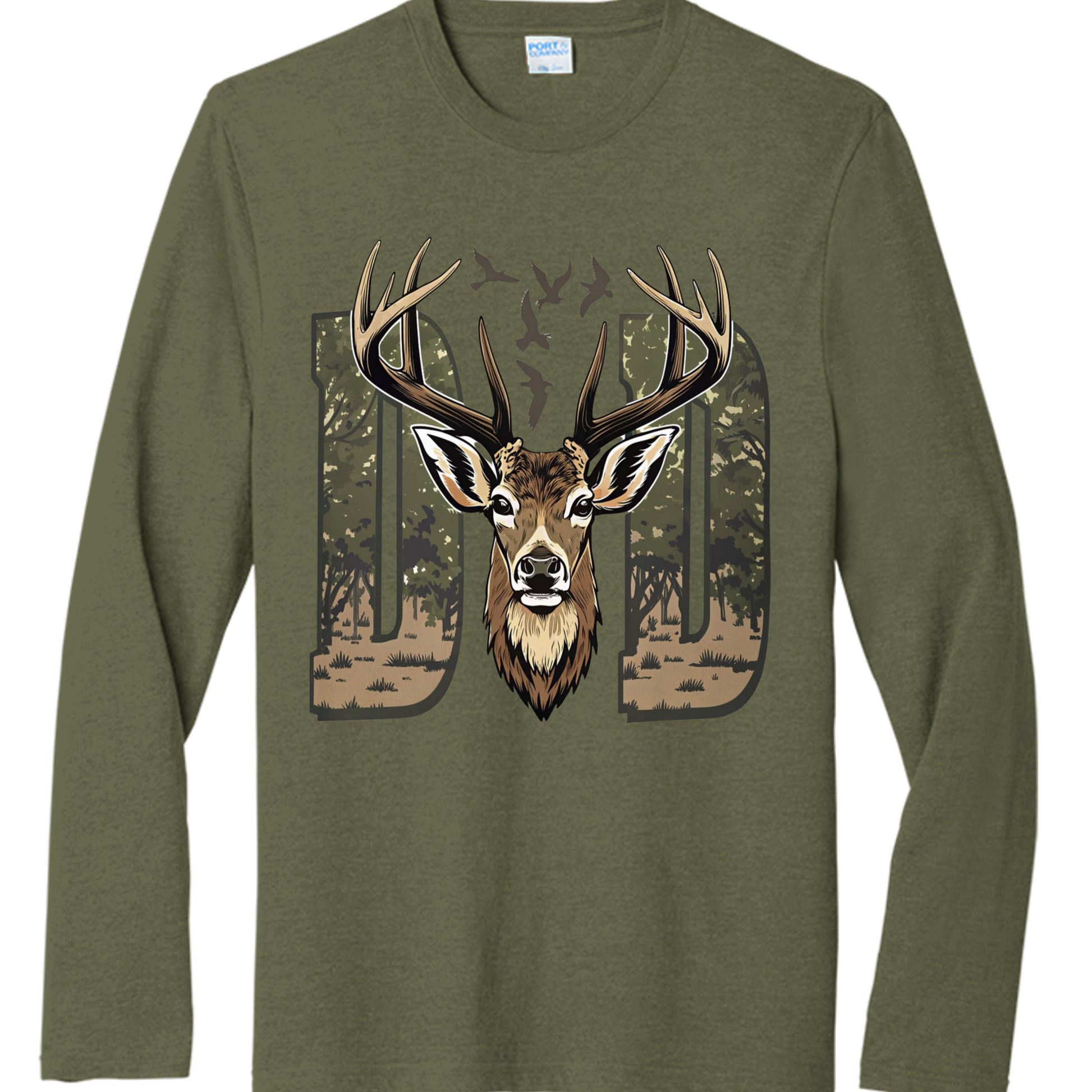 Military Green Heather - PC330LS - FRONT